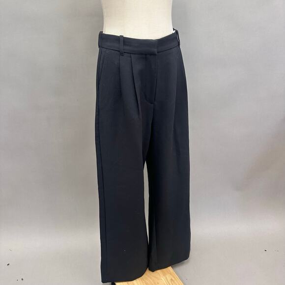 Abercrombie & Fitch Sloane Tailored Wide Leg Pant in Black Size 8/29 NWT - Picture 8 of 16
